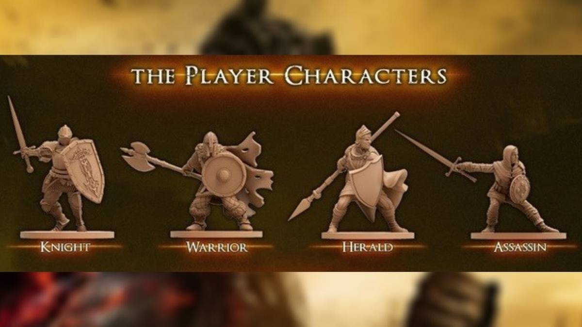 Dark Souls: The Board Game four playable characters