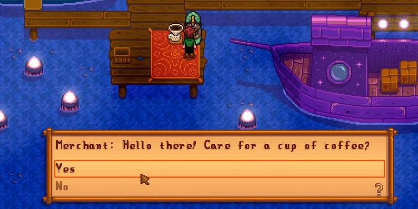 desert trader free coffee stardew valley