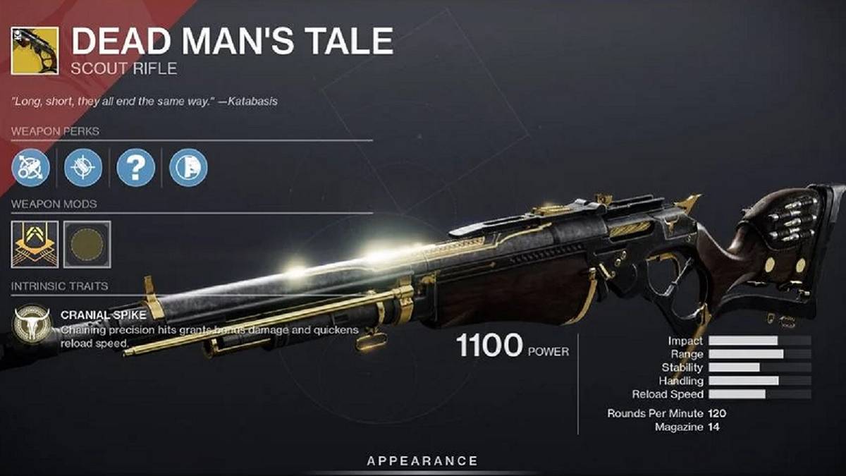 destiny 2 dead mans tale exotic quest
