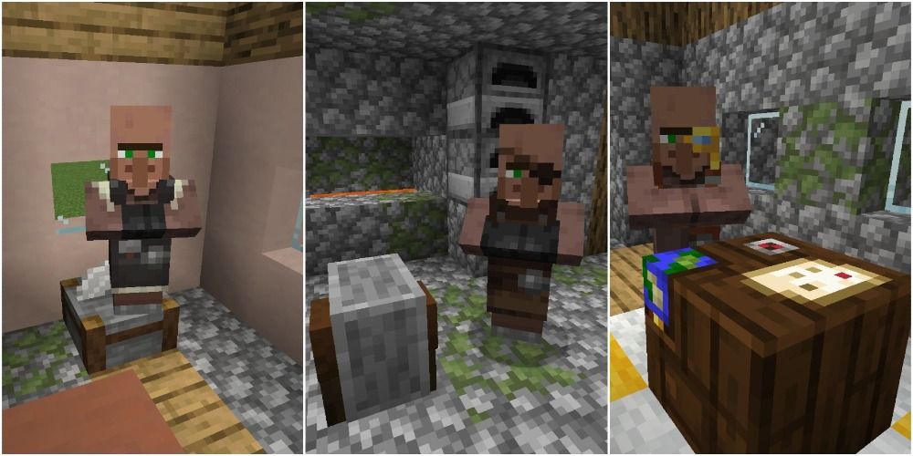 Utility blocks and villagers