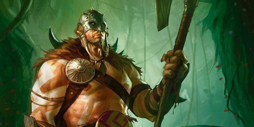 A barbarian-style warrior