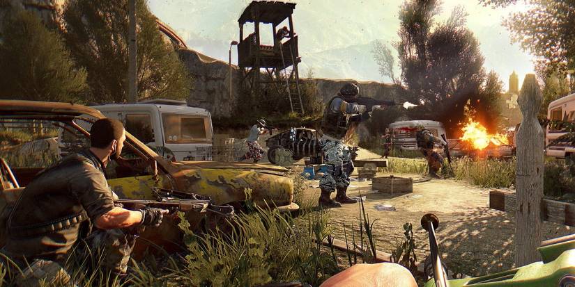 players preparing to take on a horde of zombies