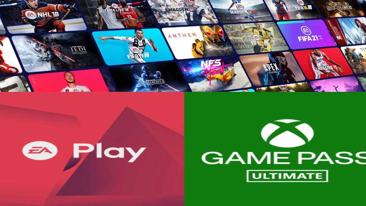 ea play and game pass logo in front of games