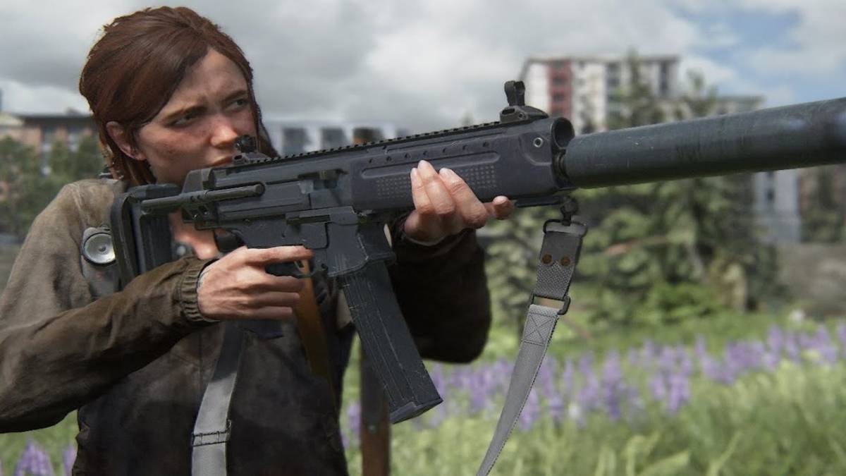 ellie with smg last of us 2