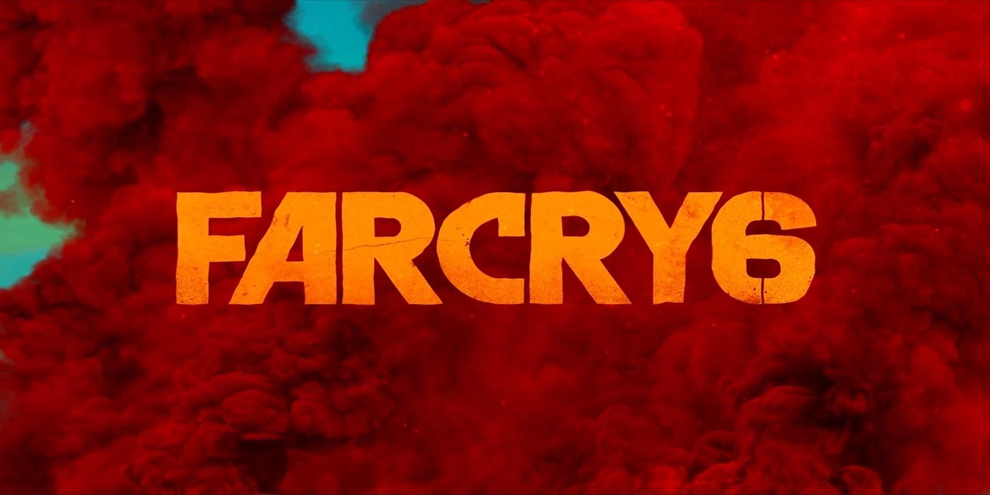 far cry 6 logo with red smoke