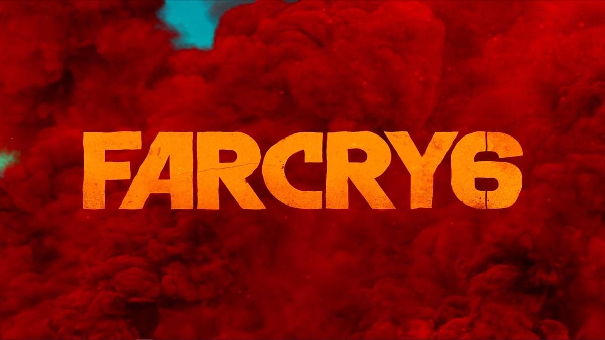 far cry 6 logo with red smoke