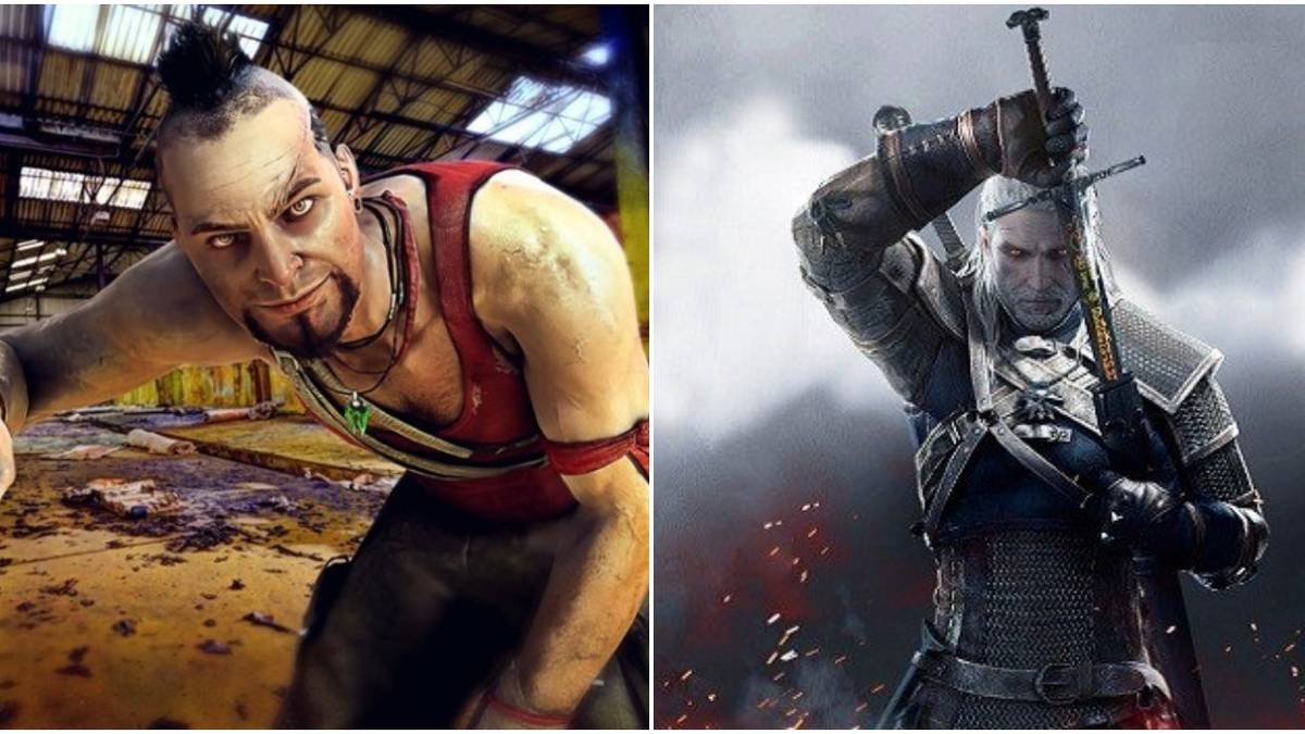 (Left) Vaas from Far Cry (Right) Geralt from The Witcher 3