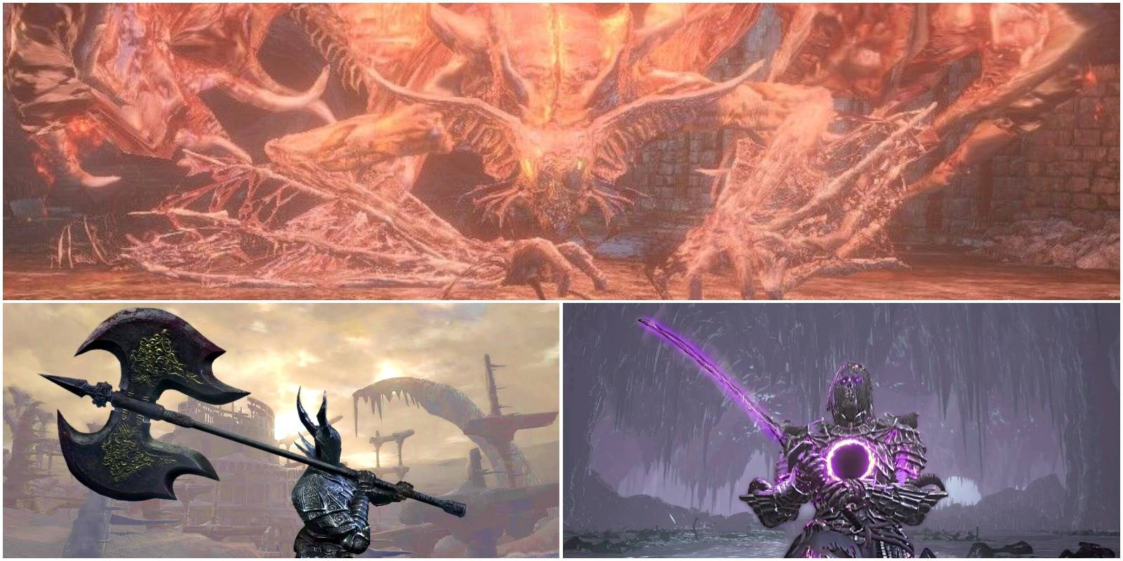 demon prince, black knight greataxe, and frayed blade.