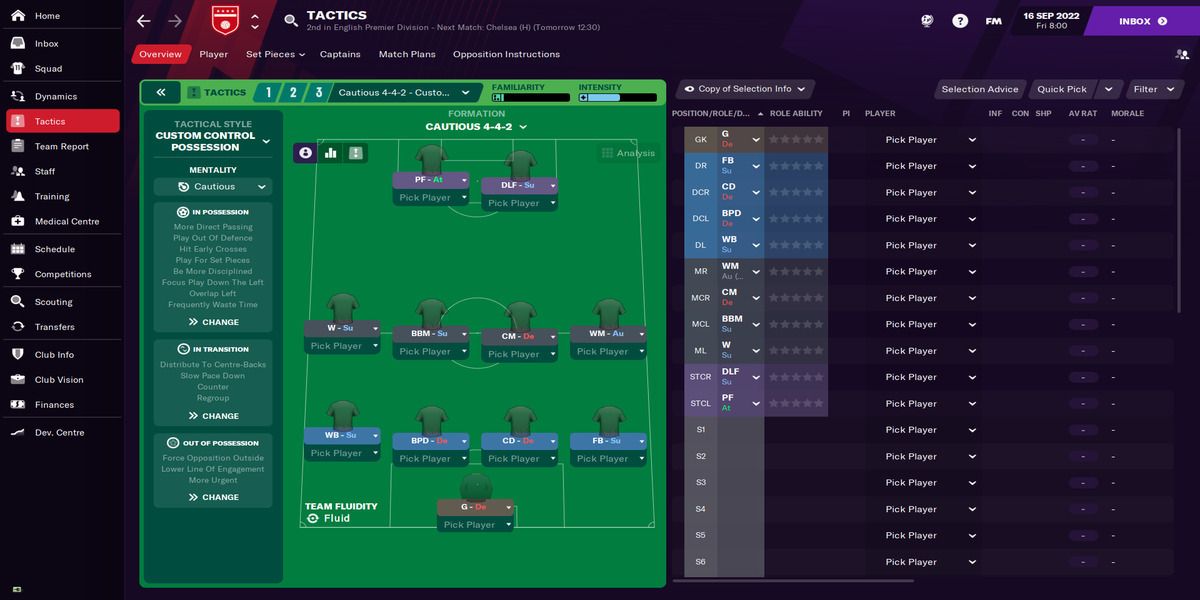Football Manager 21 - 442 formation