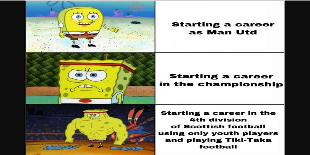 Football Manager - Spongebob meme