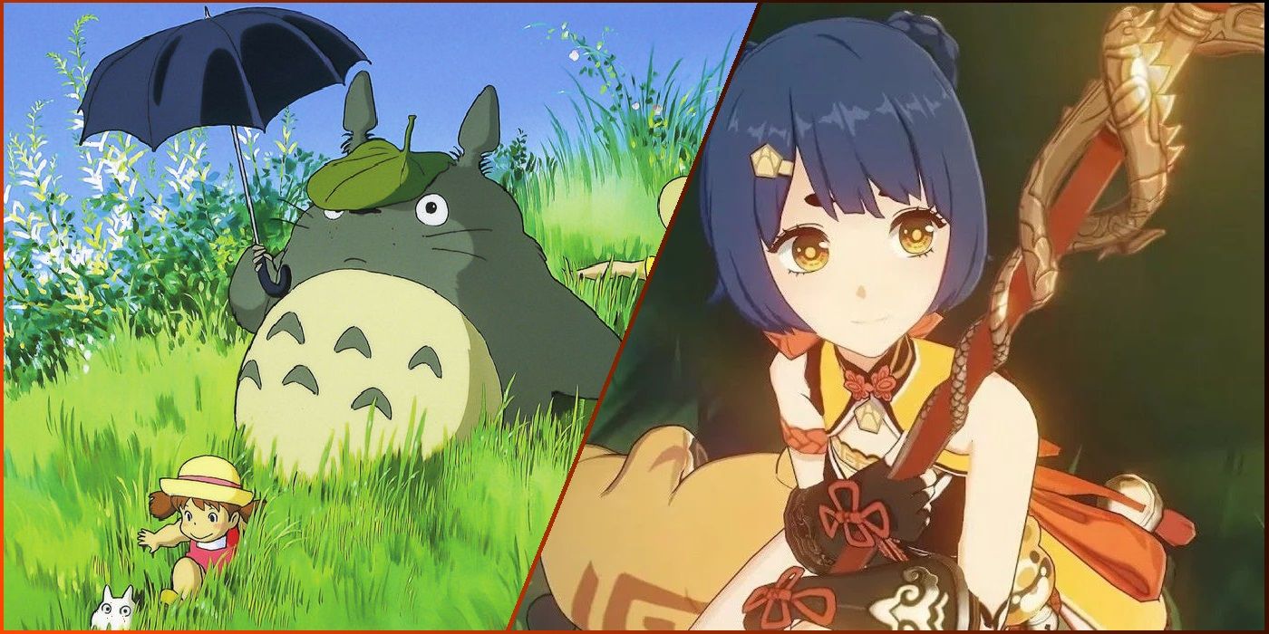 Genshin Impact Fan Draws Studio Ghibli Crossover