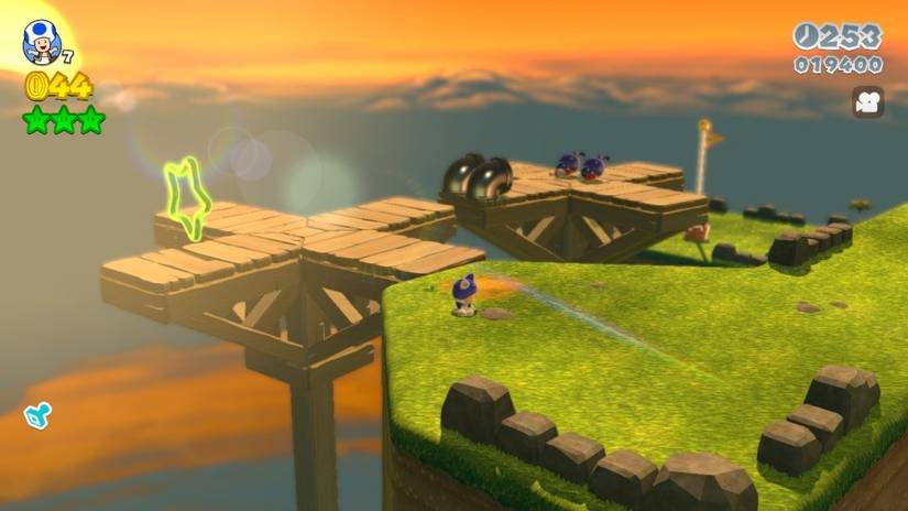 green star super mario 3d world