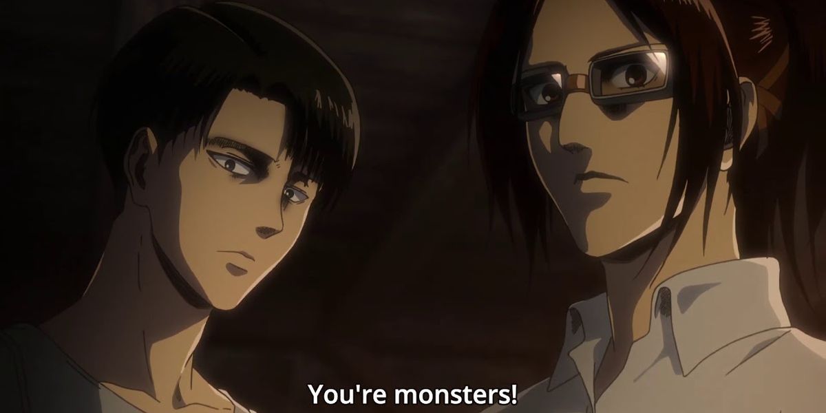 hange and levi torture aot