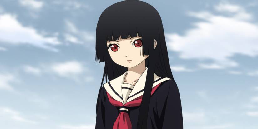 The Hell Girl looks curious