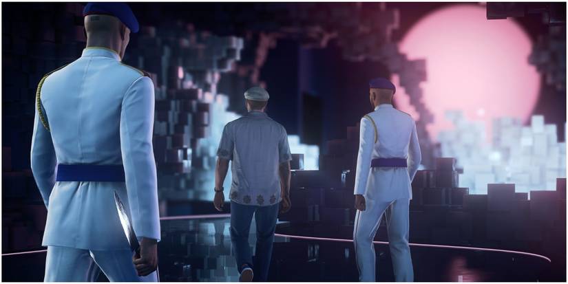 get in between your target and their body guard to create distance