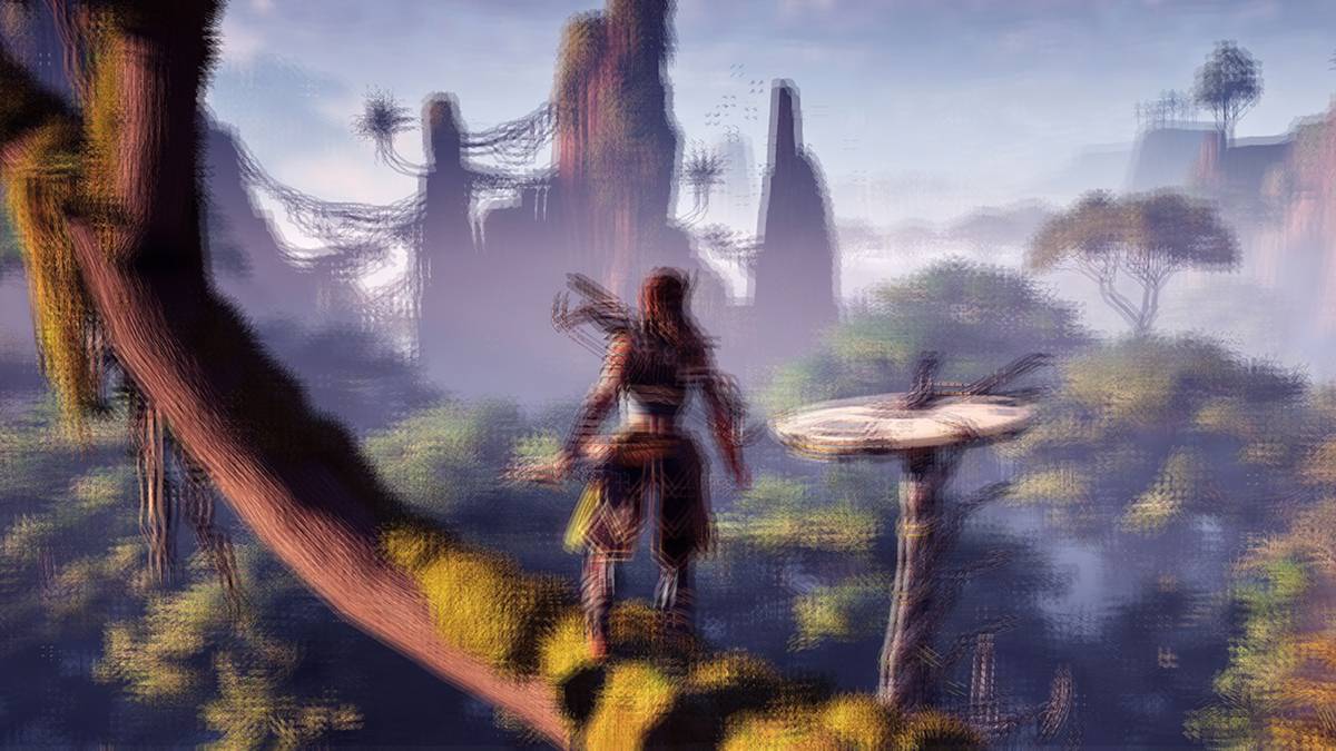 Horizon Zero Dawn Aloy in tree