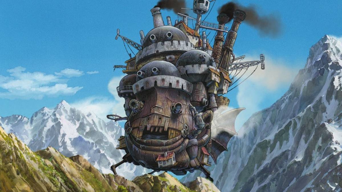 Howl's Moving Castle as seen in the Studio Ghibli film