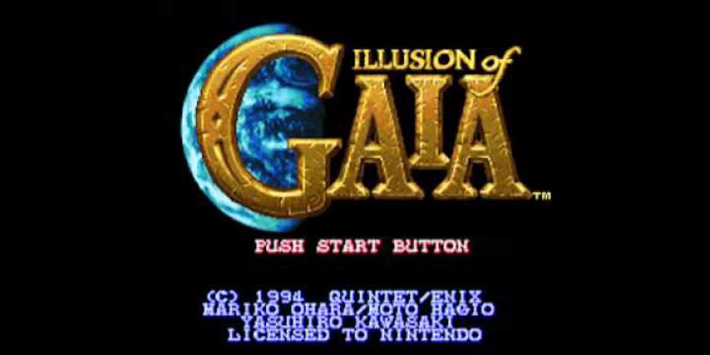 illusion of gaia title screen