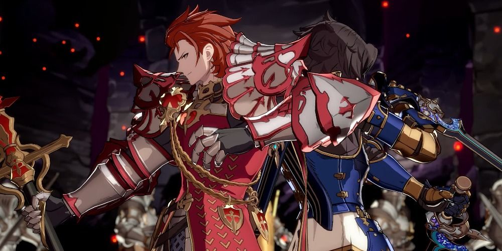 LAncelot and Percival stand back to back in GBVS