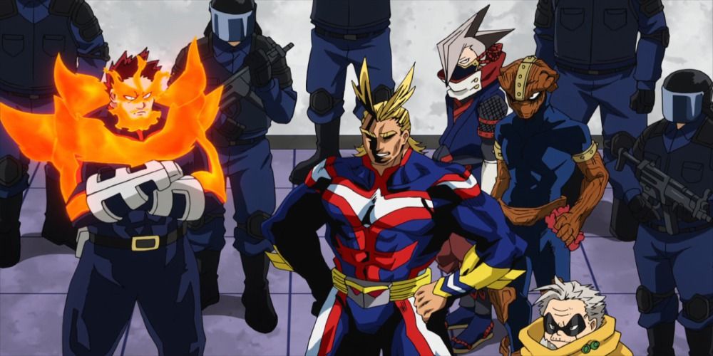 The main squad for the hideout raid in MHA