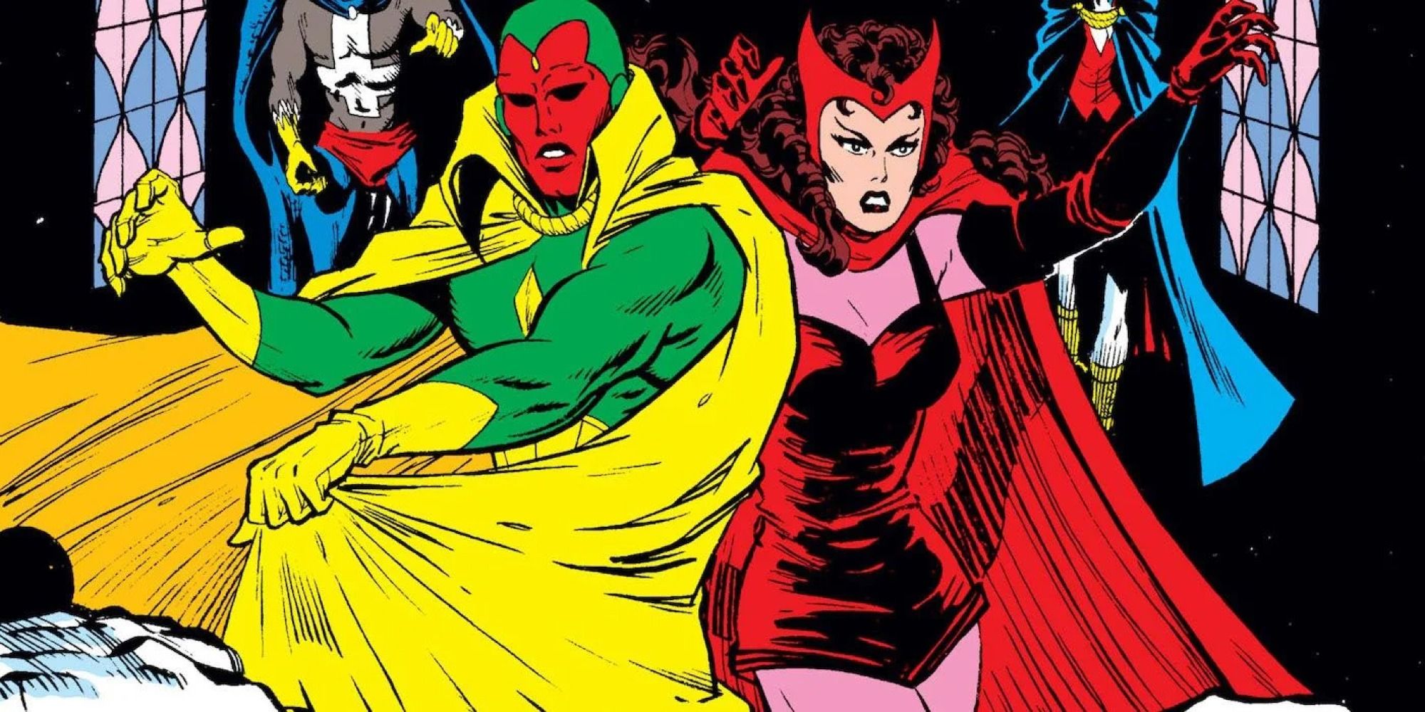 Vision and the Scarlet Witch Comics Hint at WandaVision Plot