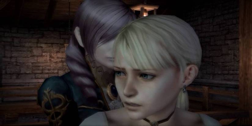 Daniella creeping behind Fiona in Haunting Ground