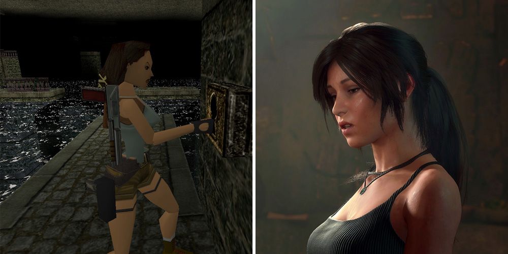 Tomb Raider: Lara Croft in the nineties and in modern times