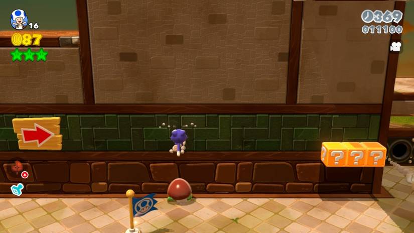 mario 3d world 6-6 green stars