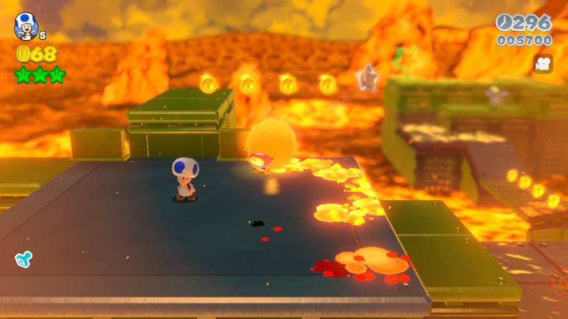 mario 3d world castle-7 green star 1