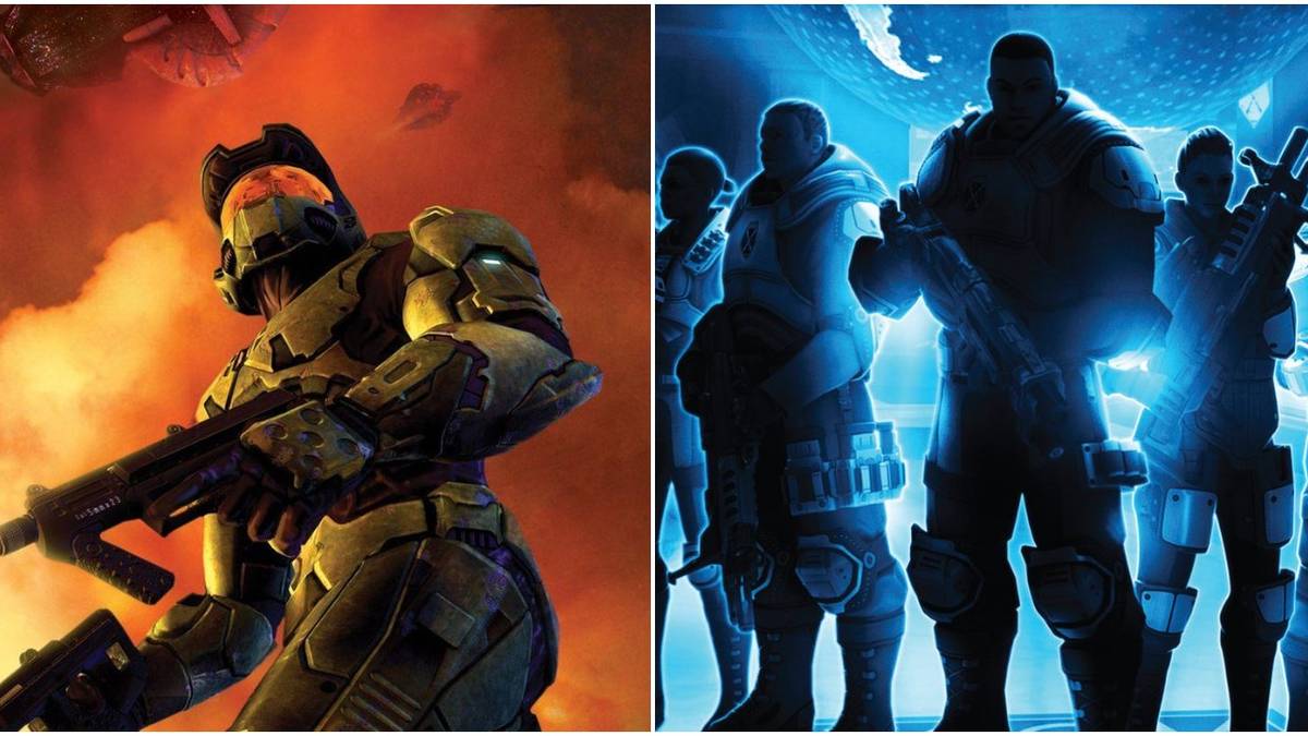 (Left) Master Chief in Halo 2 (Right) XCOM: Enemy Unknown cover art