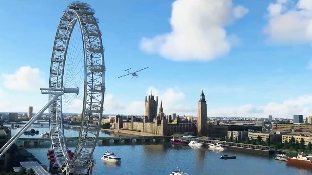 Microsoft flight simulator uk update trailer promo image