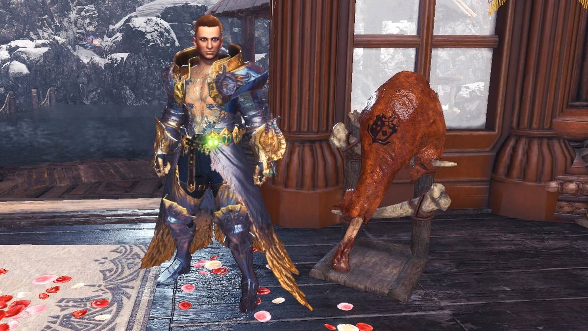 hunter with well done hammer in iceborne