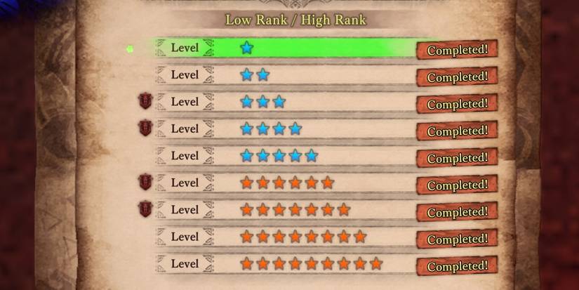 monster hunter world optional quest screen