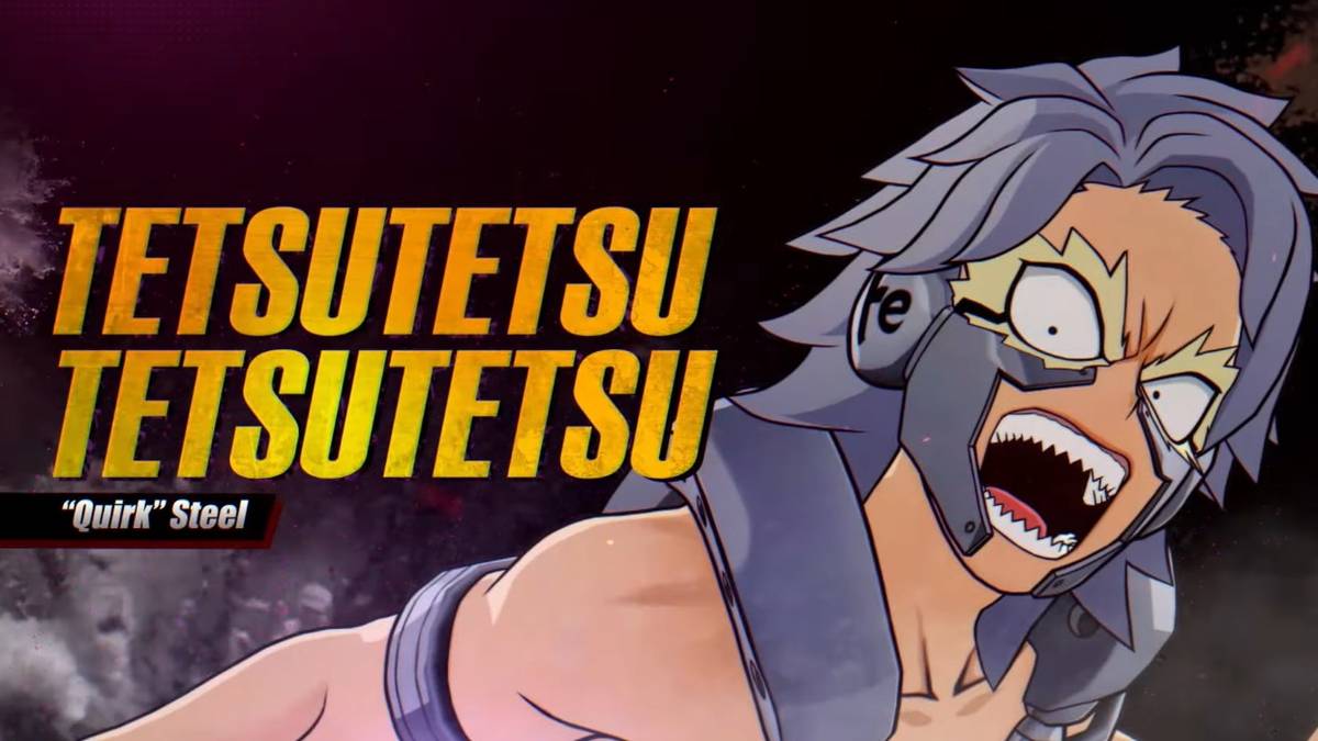 my hero ones justice 2 fourth dlc character tetsutetsu intro screen