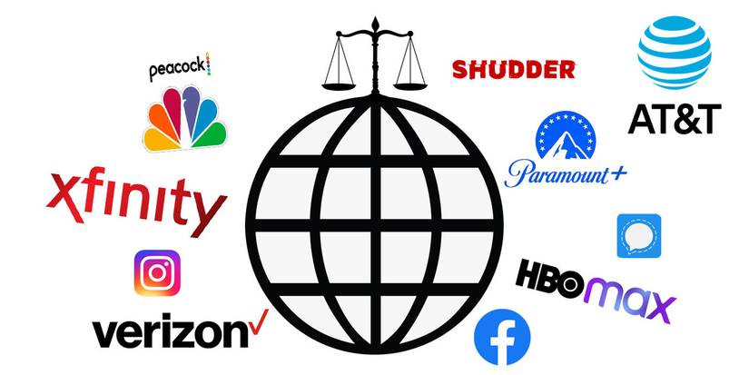 net neutrality corporate logo xfinity nbc paramount verizon