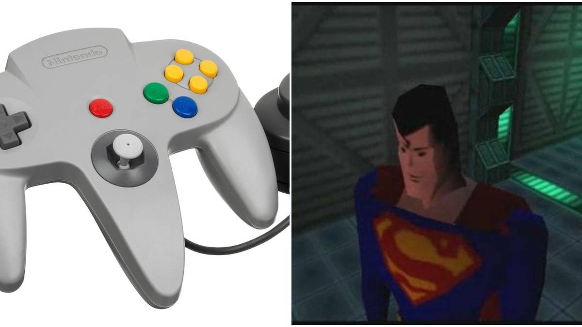 nintendo 64 superman split image