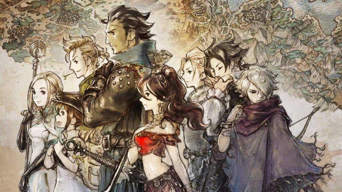 several characters from octopath traveler