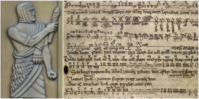 Gaelic god Oghma, and the Ogham script