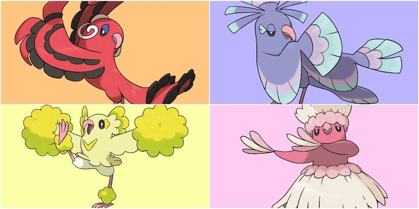 Oricorio's four forms