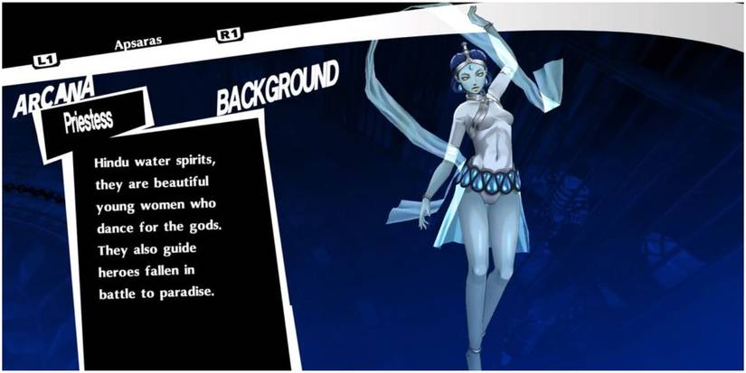 water spirit from hindu mythology in the priestess arcana.