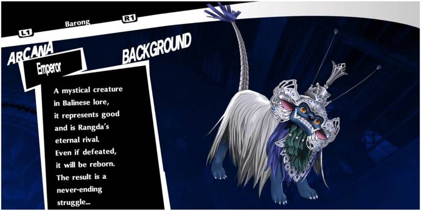 a balinese god of good in the emperor arcana.