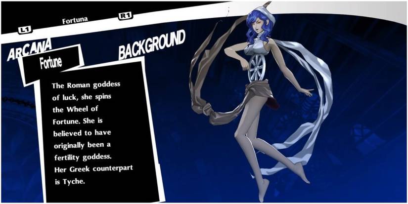 the roman goddess of luck in the fortune arcana.