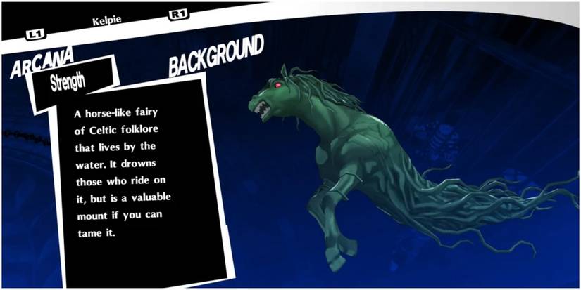 the horse-like spirit from the strength arcana.