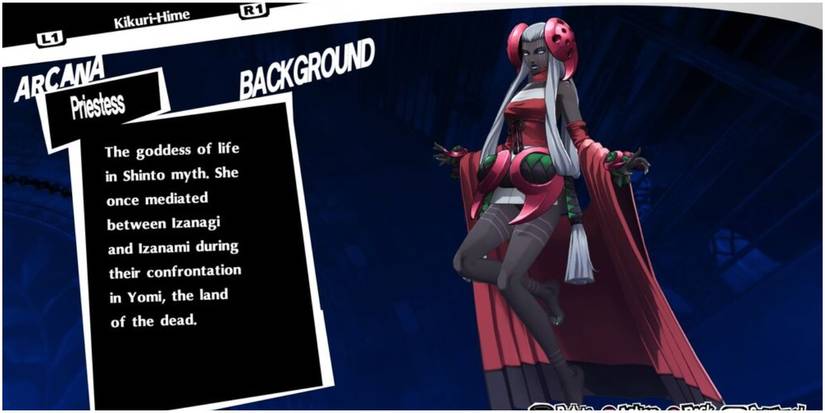 japanese goddess in the priestess arcana.