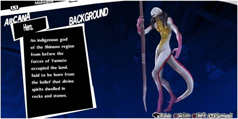 japanese worm god in the hierophant arcana.