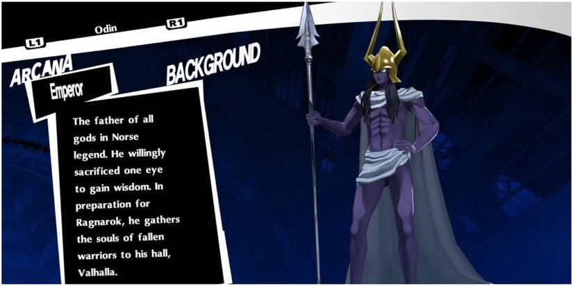 norse god and persona in the emperor arcana.