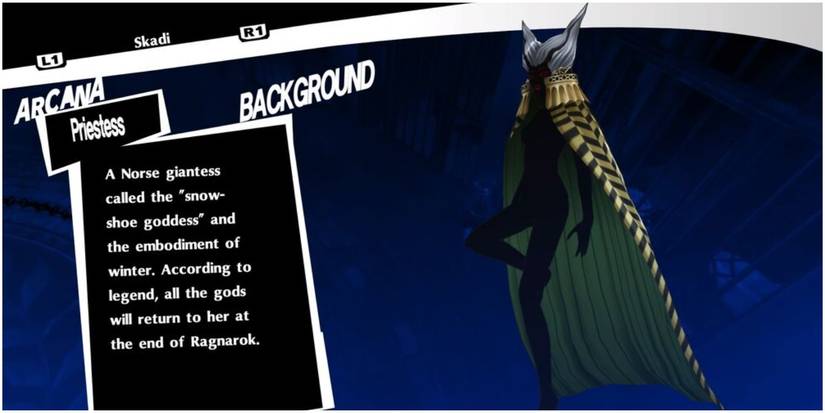 norse giantess in the priestess arcana.
