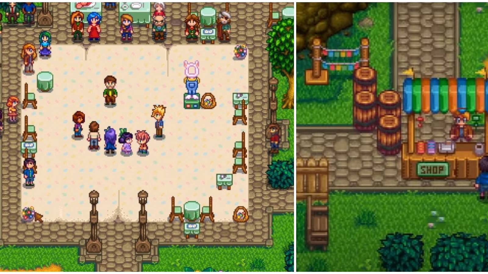 egg festival and egg hunt in stardew valley