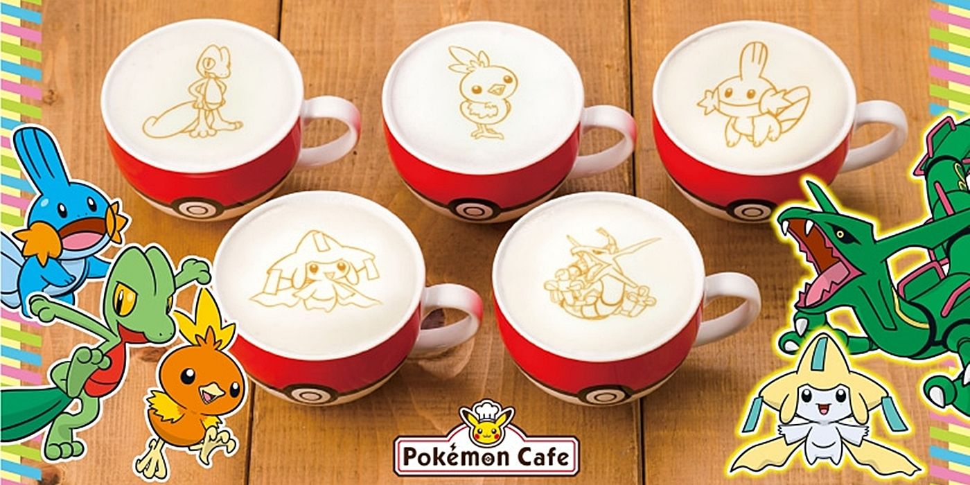 japanese pokemon cafe latte art 141 hoenn pokemon