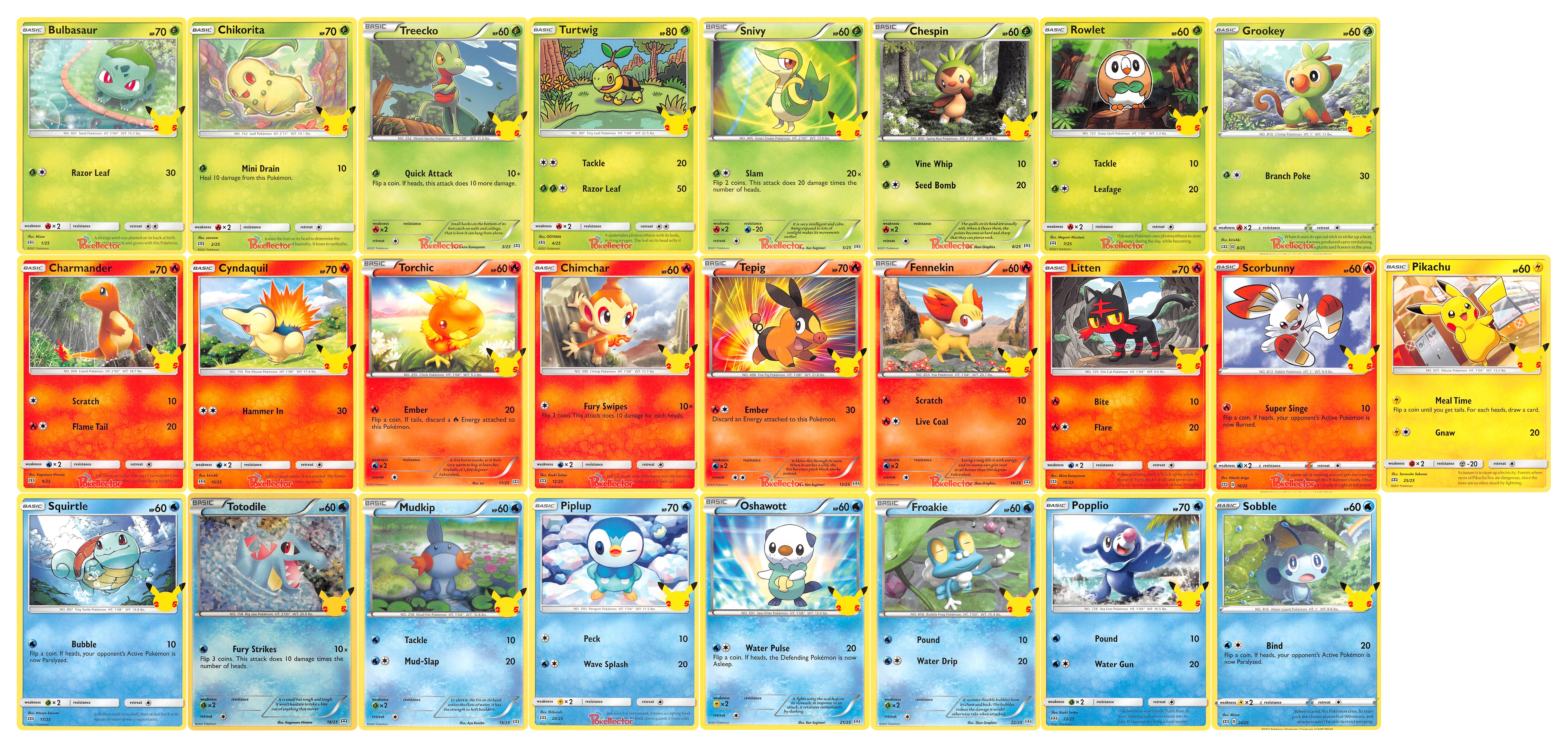 Comparing McDonalds Pokemon Cards to their Originals